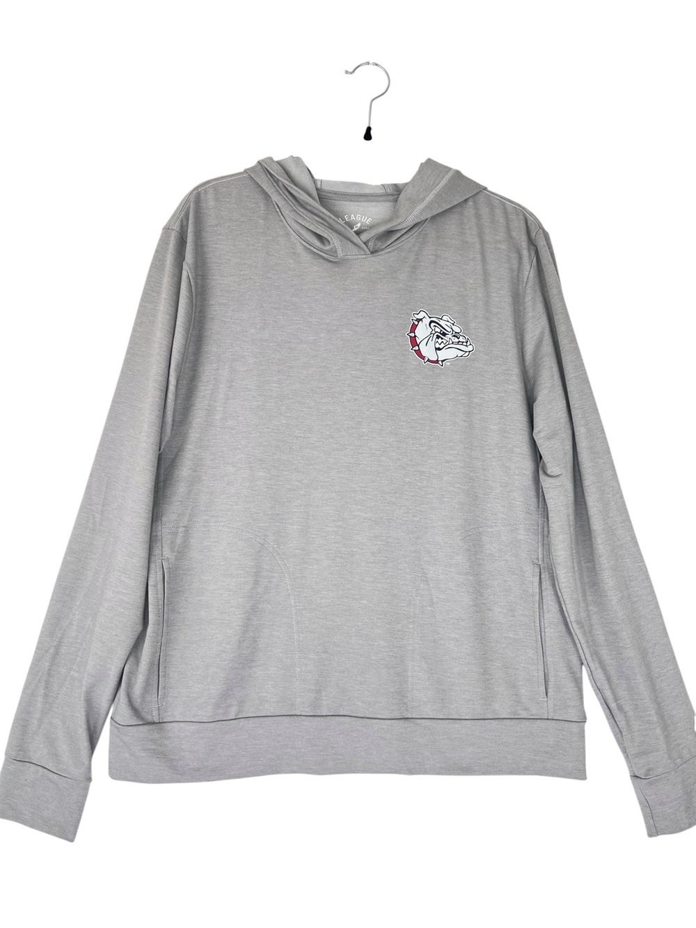 League Georgia Bulldogs lightweight hoodie Sz L Gray NWT Pullover Collegiate UGA